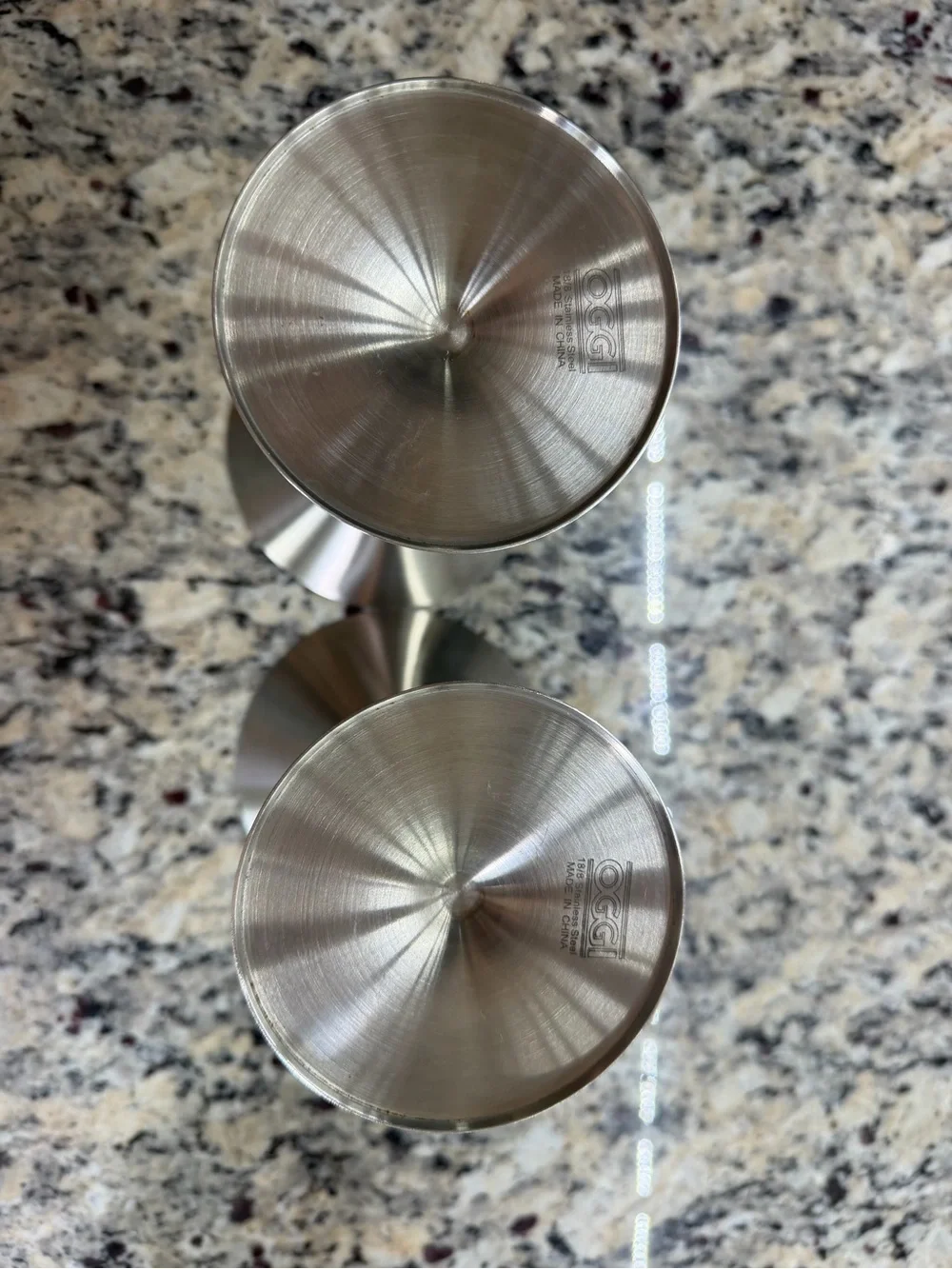 Stainless Steel Cocktail Shaker and Martini Glass Set - Silver